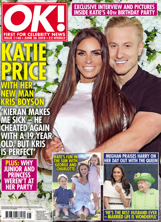  This week's copy of OK! Magazine is on sale now