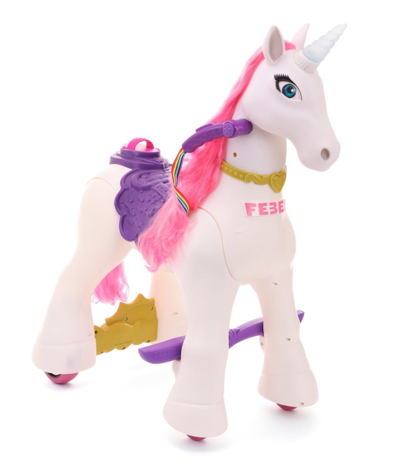  The ride-on unicorn costs £229.99