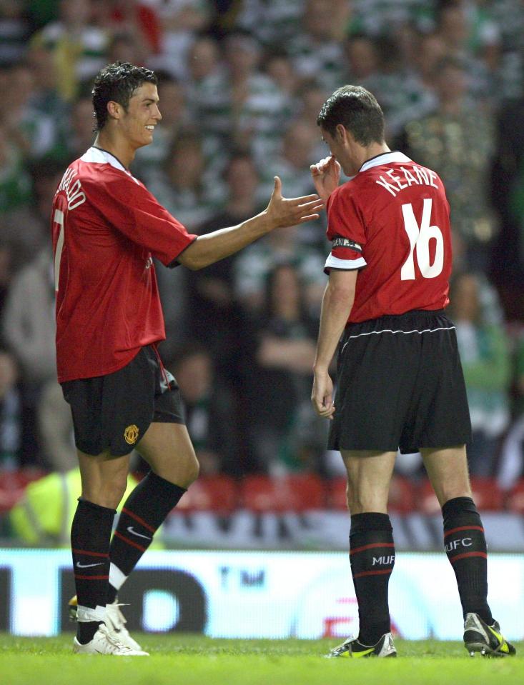  Keane revealed he always knew Ronaldo was destined for greatness after being left amazed by his termination in training