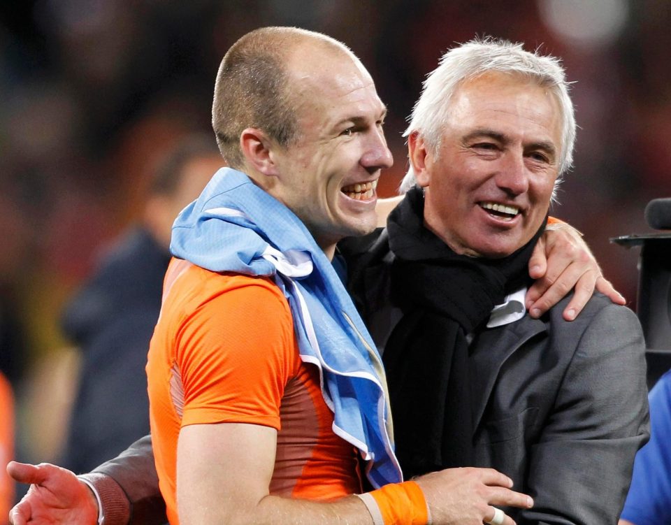  The 66-year-old coach took Holland to the final in South Africa in 2010