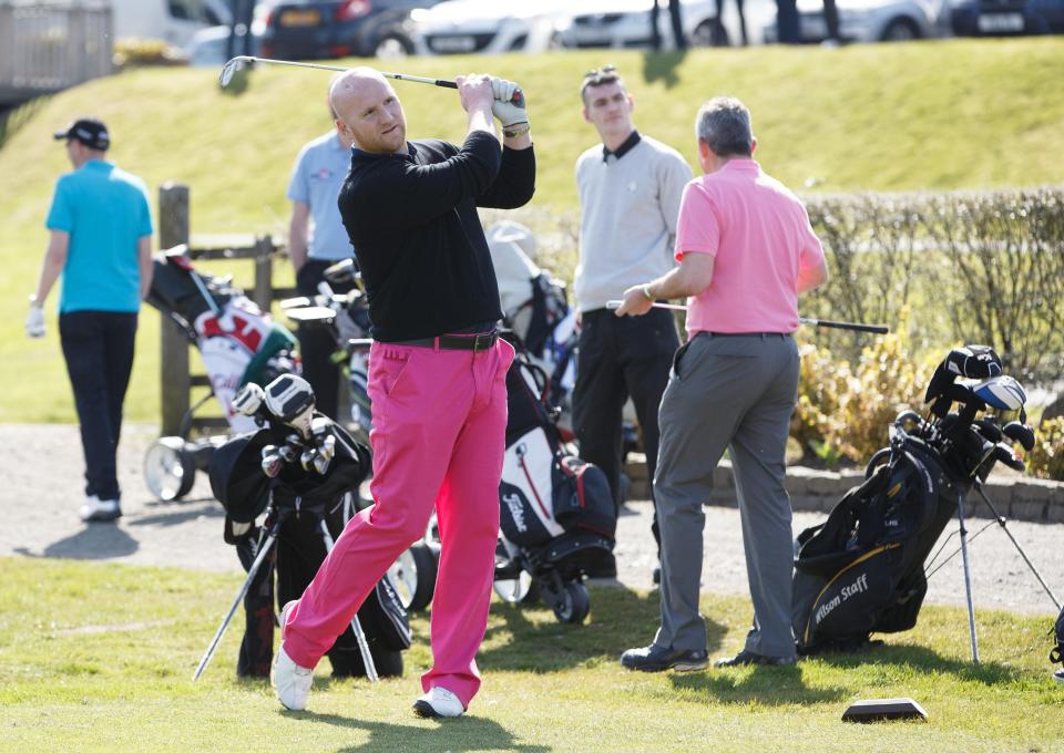  Hartson, 43, was playing golf near his home in Peebles when the accident took place