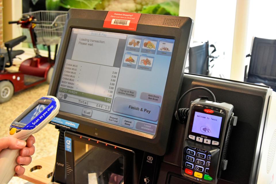  Tesco has launched a completely cashless store and cut queuing time to just 45 seconds