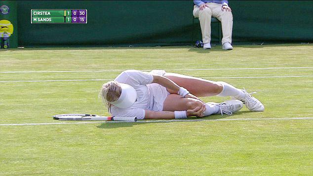  Mattek-Sands suffered the injury during a match in the Ladies singles