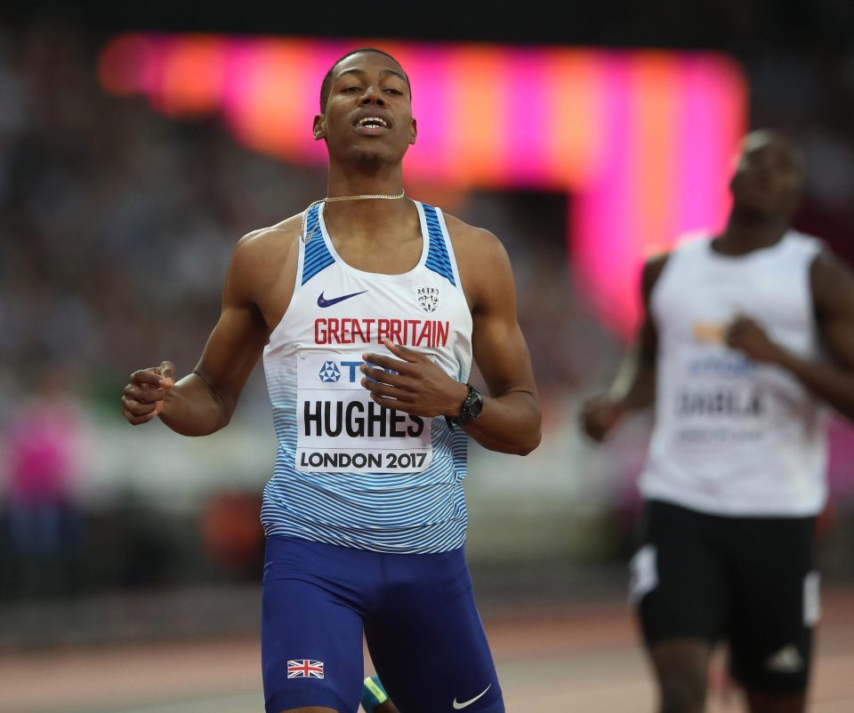 Zharnel Hughes set a world lead time of 9.91sec in a 100, race in Jamaica