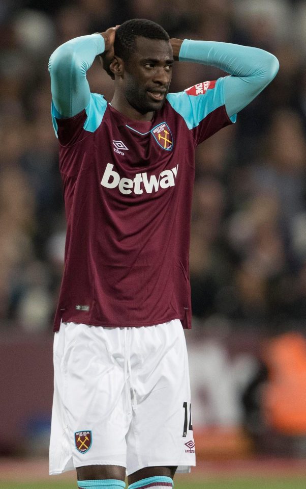  Pedro Obiang suffreed frustration last term - as West Ham spluttered and he had a lengthy lay-off with injury