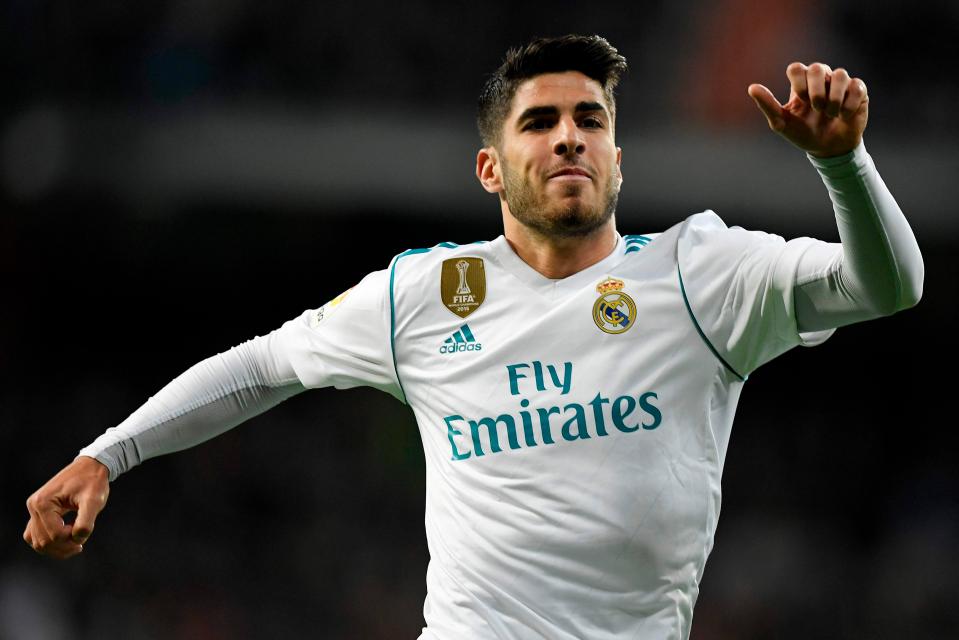  Real Madrid are said to be prepared to sell midfielder Marco Asensio