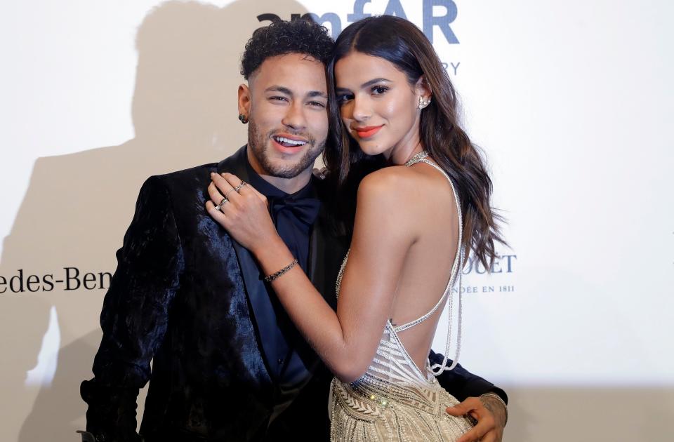  Neymar and ex-girlfriend Bruna Marquezine at a charity event in Brazil in April 2018