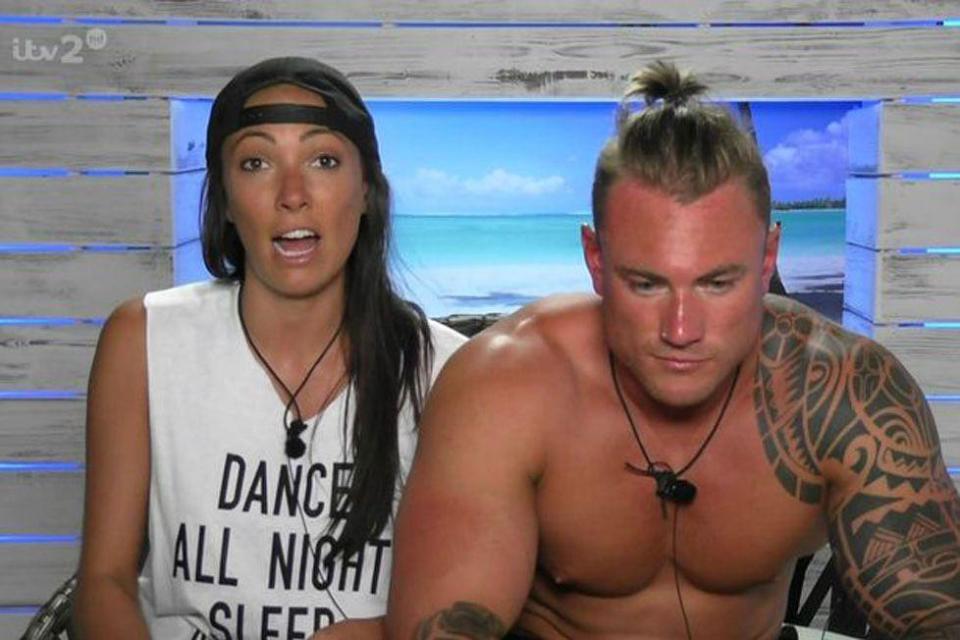 Love Island 'couple'... Sophie Gradon and Tom Powell