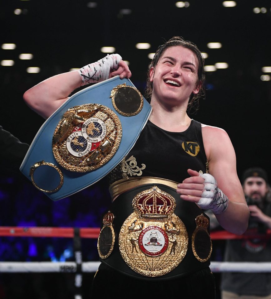  Katie Taylor is unified lightweight world champion and won a gold medal at the 2012 London Olympics