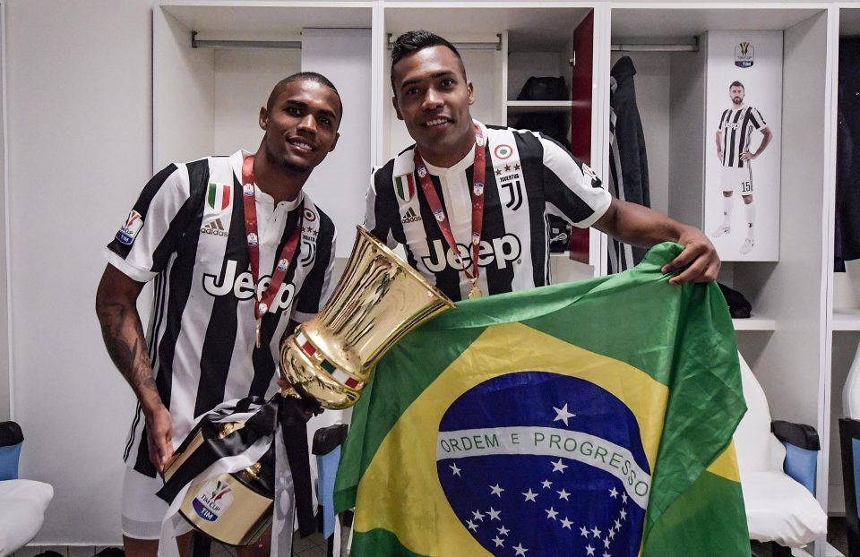  Douglas Costa (L) is off to the World Cup but Alex Sandro has been snubbed