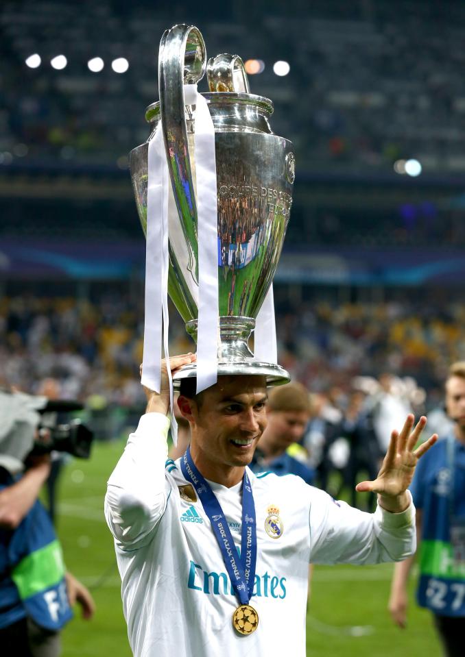  Cristiano Ronaldo has won the Champions League three times in a row