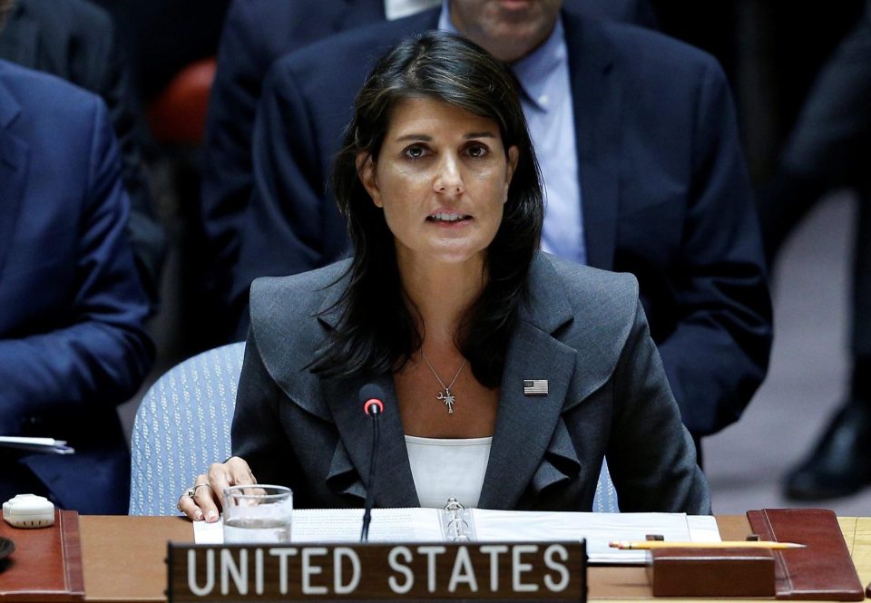  United States Ambassador to the United Nations Nikki Haley dropped the bombshell, accusing the organisation of being obsessed with Israel