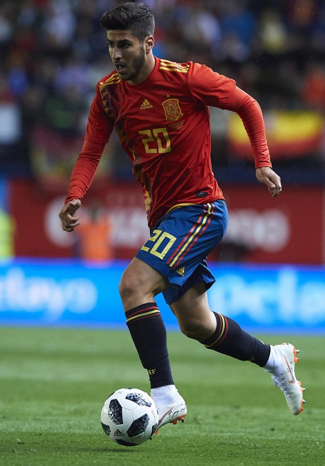  Marco Asensio is currently in Russia for the World Cup with Spain, but has played just ten minutes in their opening two matches