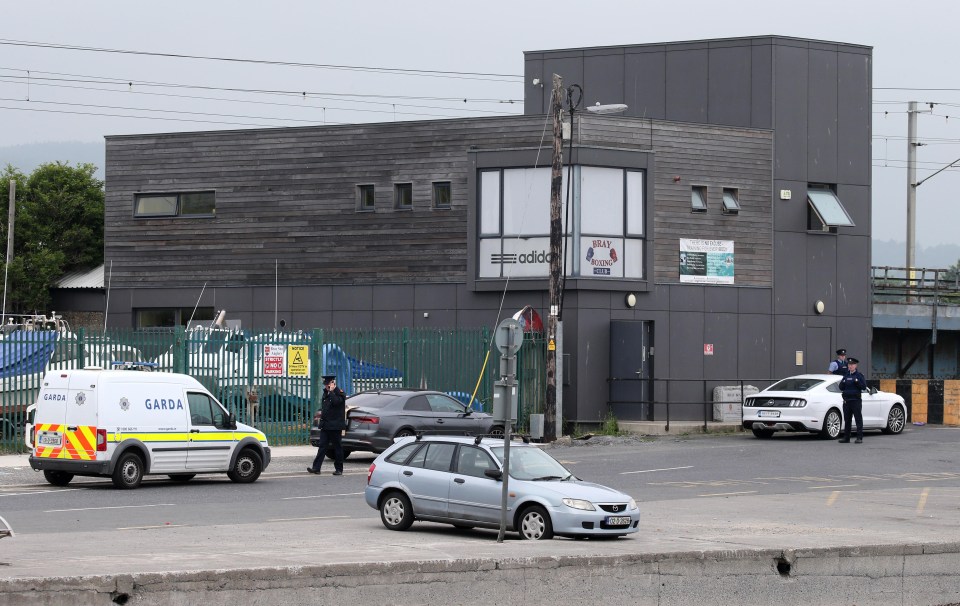 One man has died following a shooting at Bray Boxing Club this morning