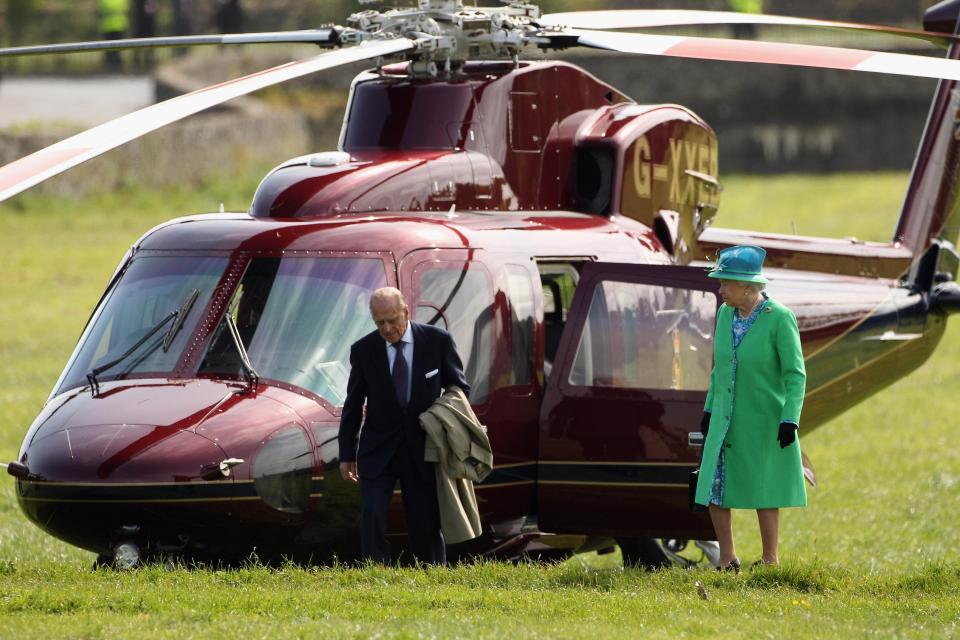  The Queen was spotted flying into Kensington Palace back in May, to meet Prince Louis