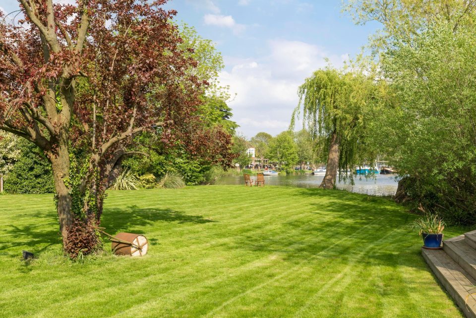  The half-acre home is much larger than other properties on the four-acre island