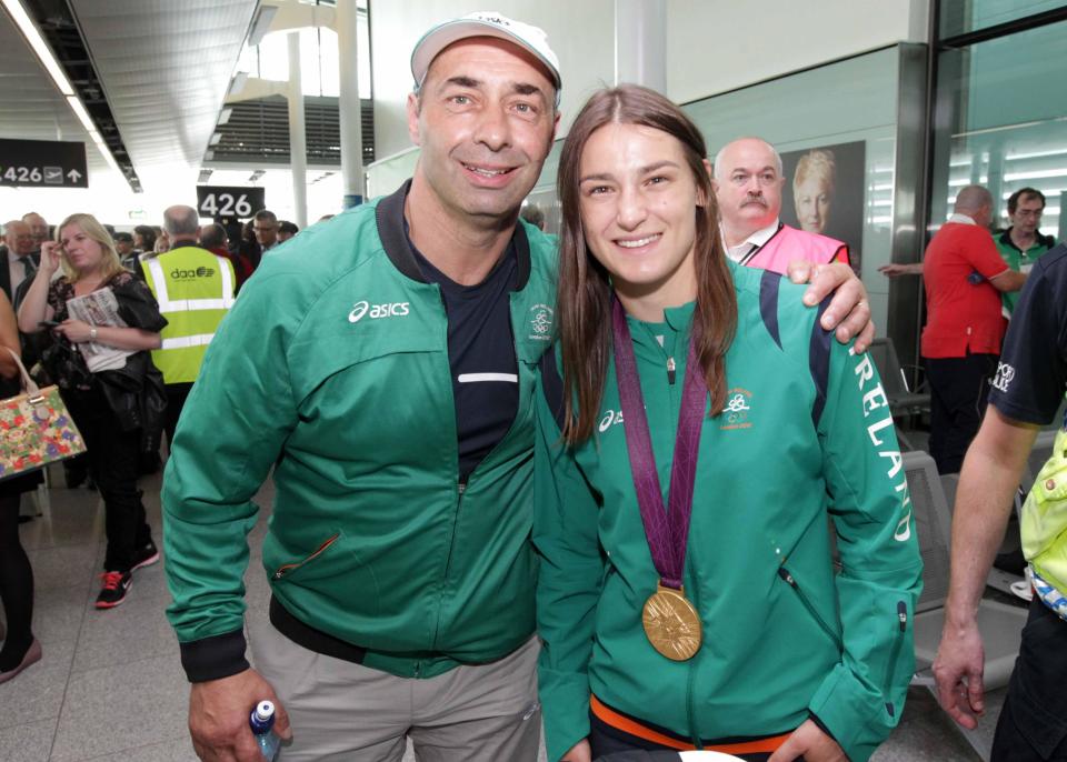  Pete Taylor with his daughter Katie, who won gold for Ireland at the 2012 London Olympic Games