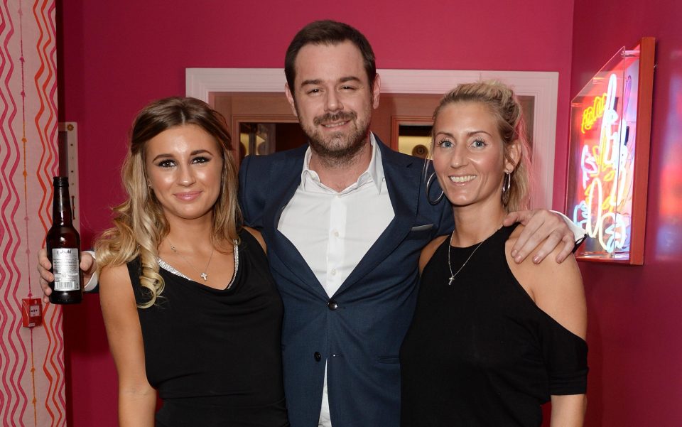  Love Island star Dani Dyer with actor dad Danny and mum Joanne Mas