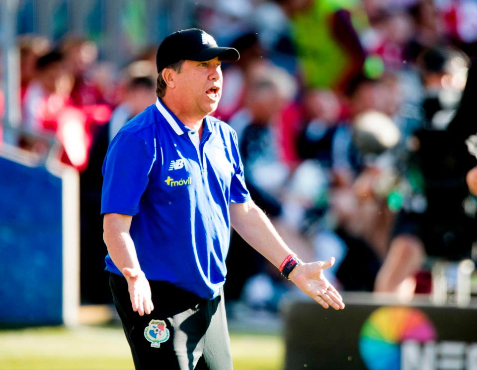 Panama's Colombian head coach Hernan Dario Gomez