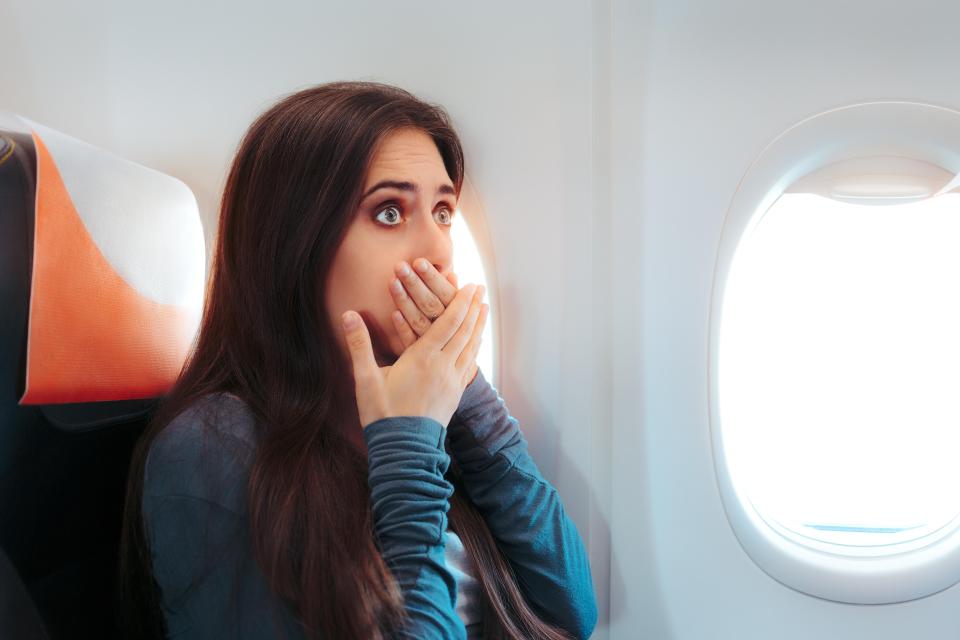  Keep an apple to hand if you're someone who suffers with motion sickness when flying