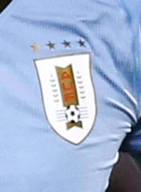  The four stars over the badge of the Uruguay shirt