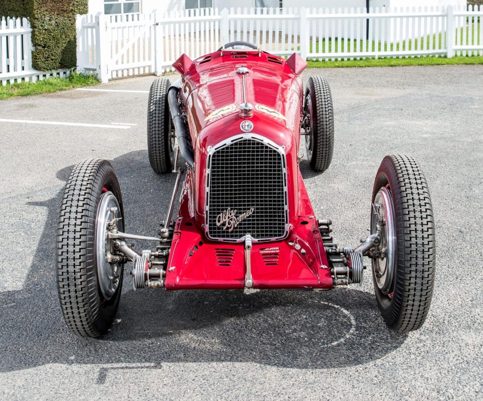  The car still boasts its original Alfa badge