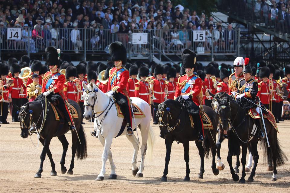  Lord Guthrie appeared on The Mall along with senior members of the royal family