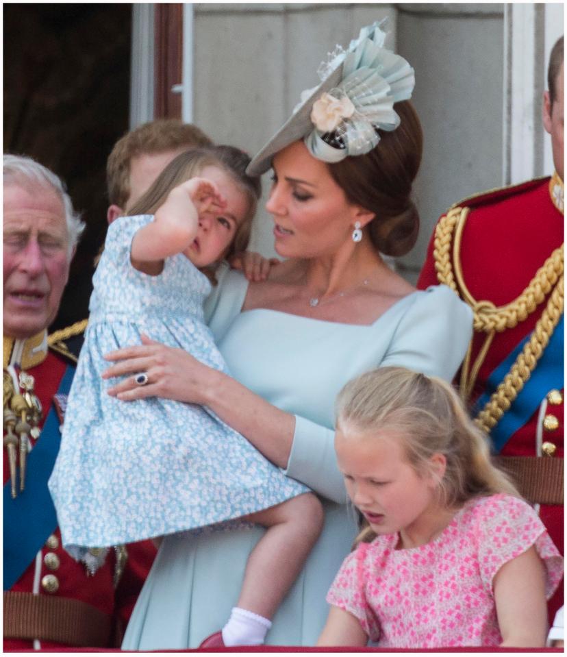  Princess Charlotte appeared a little tired after all the excitement, but was keen to watch it until the end