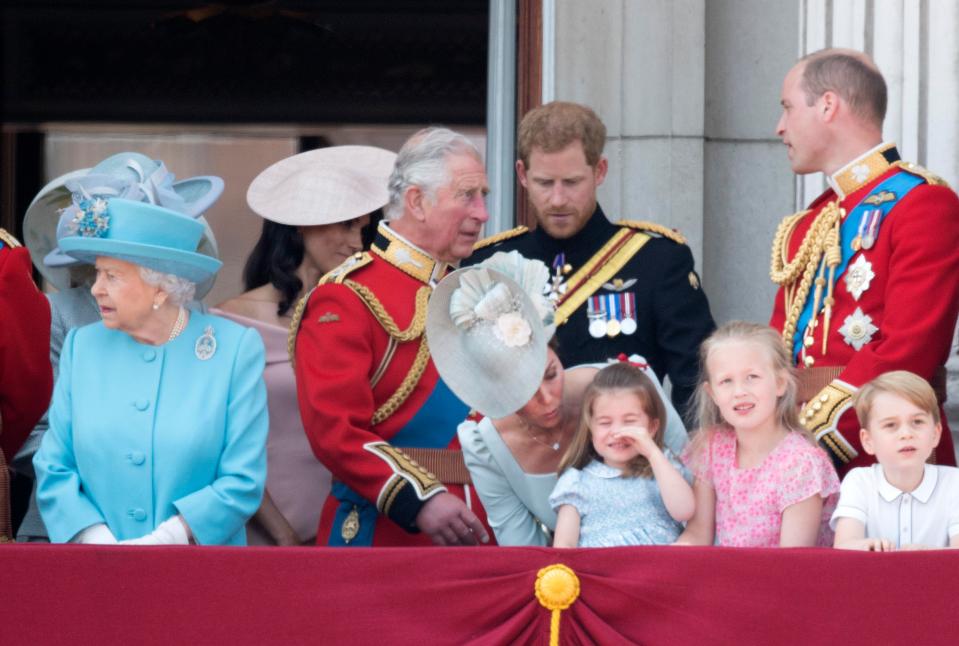  Kate Middleton has a word with Princess Charlotte in a bid to keep her calm