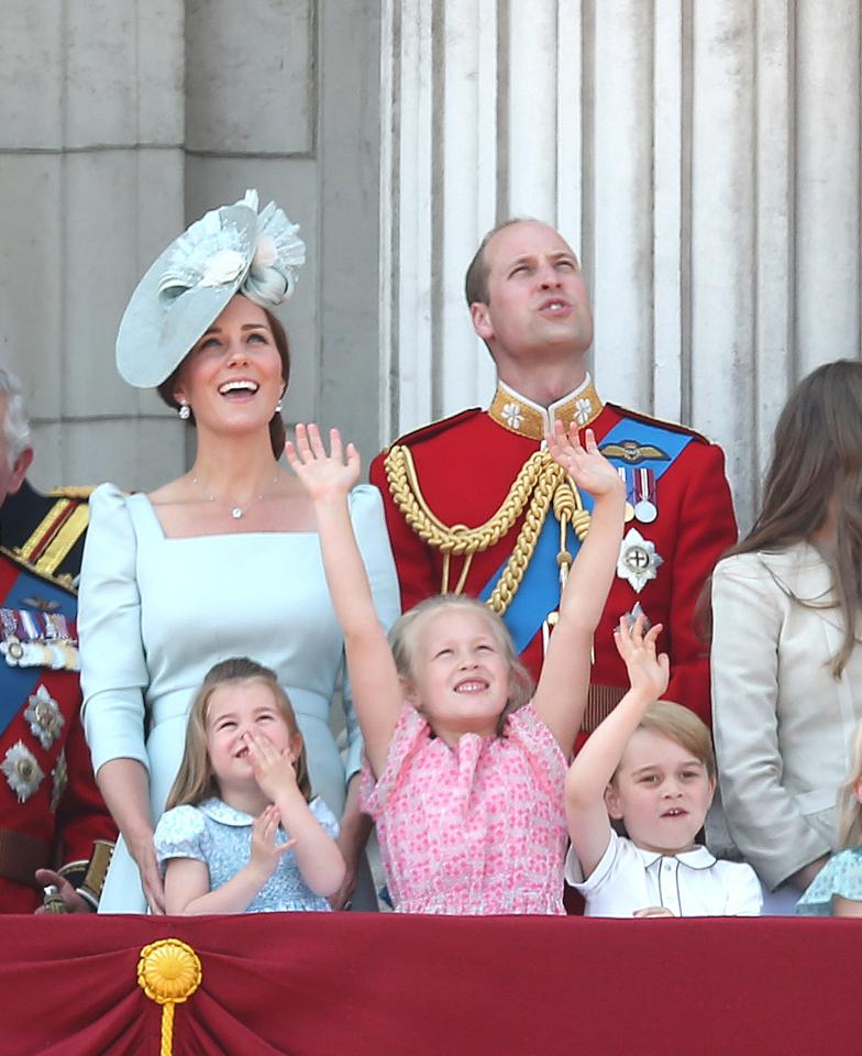  Savannah celebrated and younger cousin Prince George followed suit on the Buckingham Palace balcony