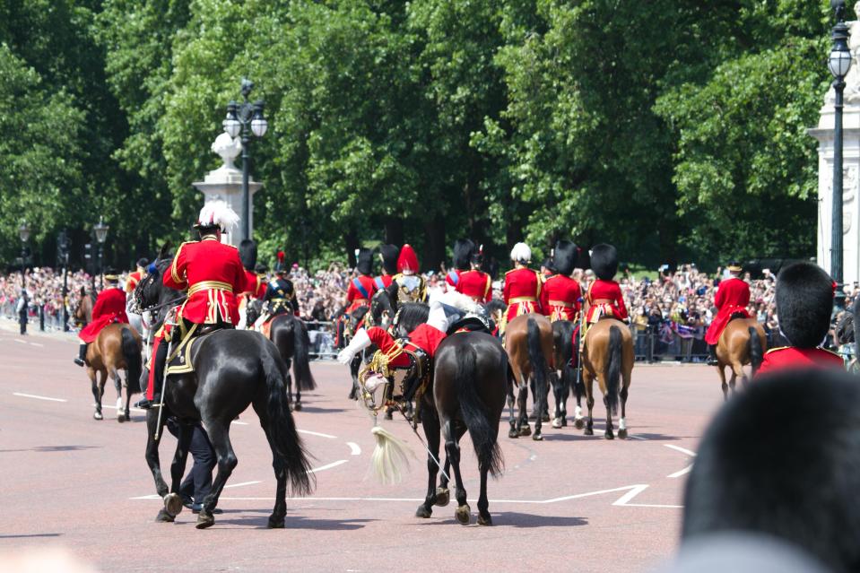  Lord Guthrie was taking part in Trooping the Colour, marking the Queen's official birthday