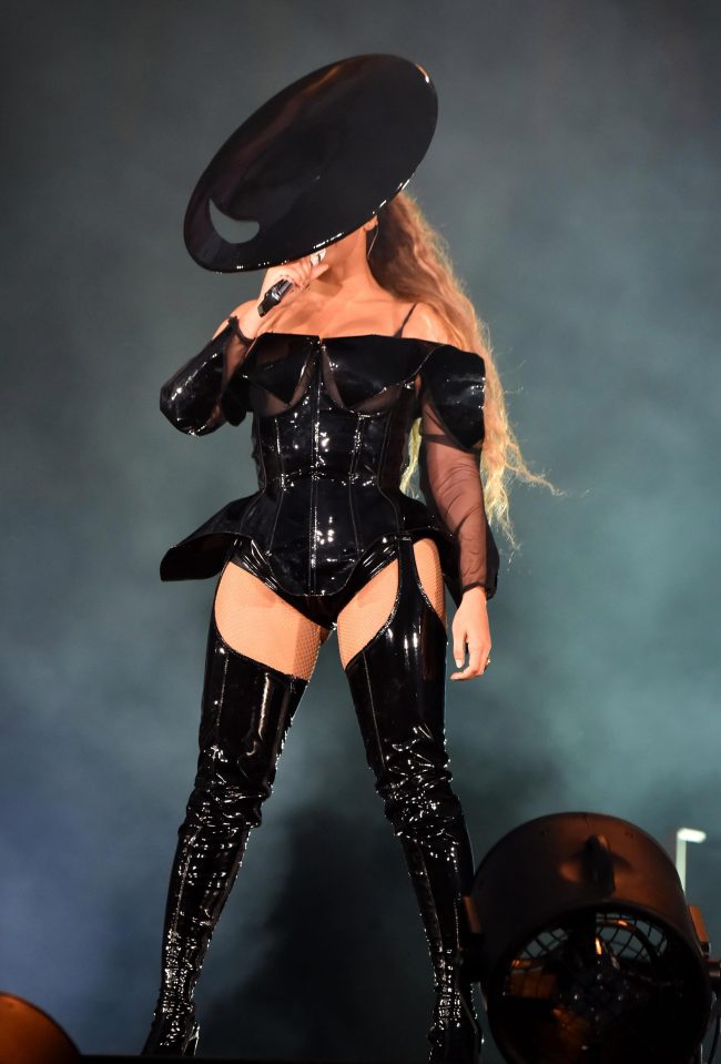  Beyoncé taking to the stage on tour