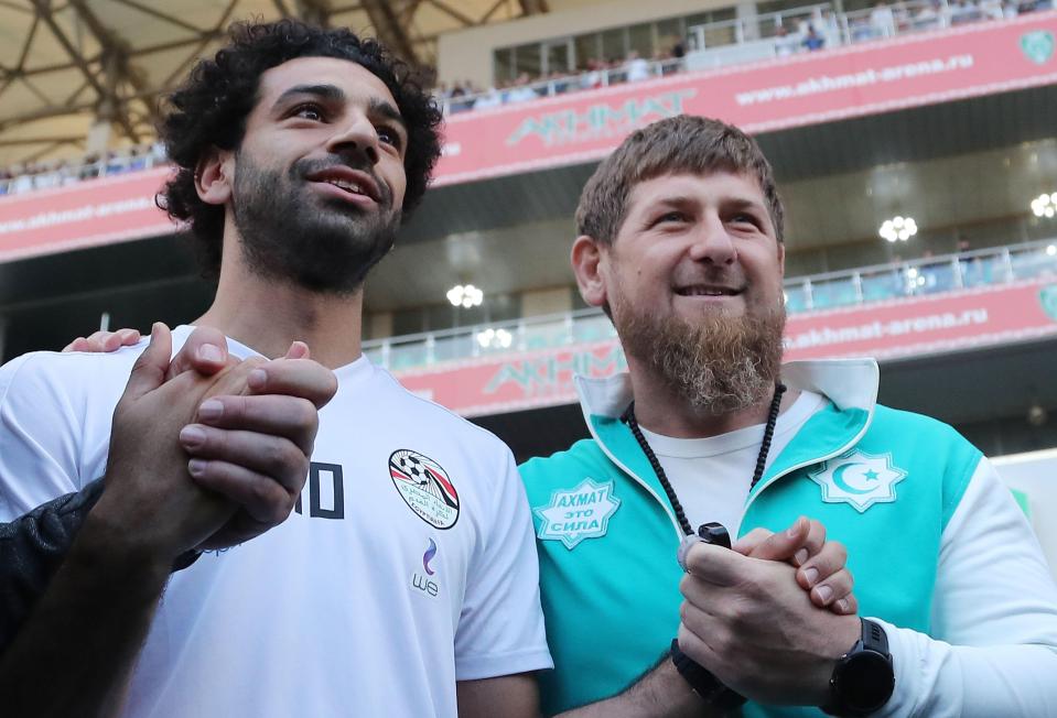  Mo Salah was pictured with Chechen warlord Ramzan Kadyrov