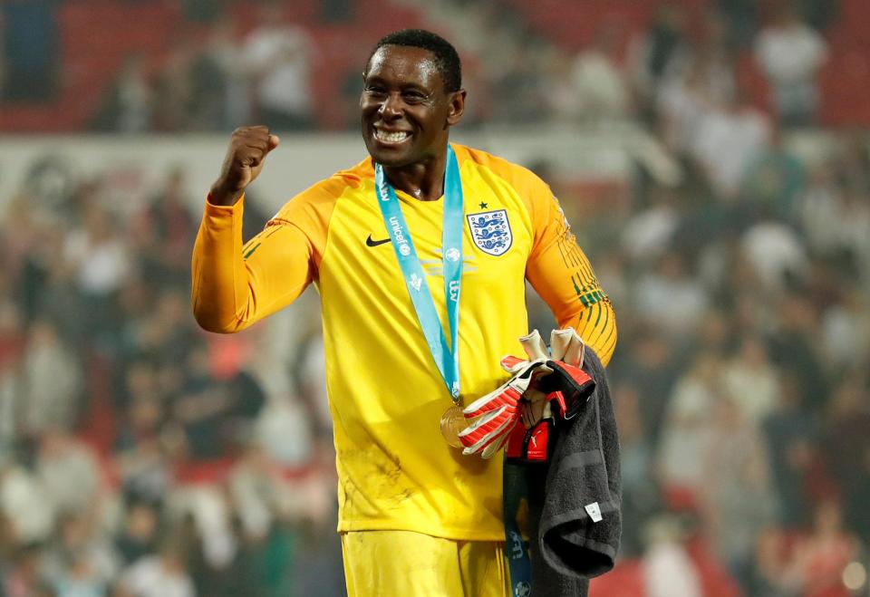  David, who recently played in goal for Soccer Aid 2018, is releasing a BBC documentary called David Harewood: My Psychosis and Me