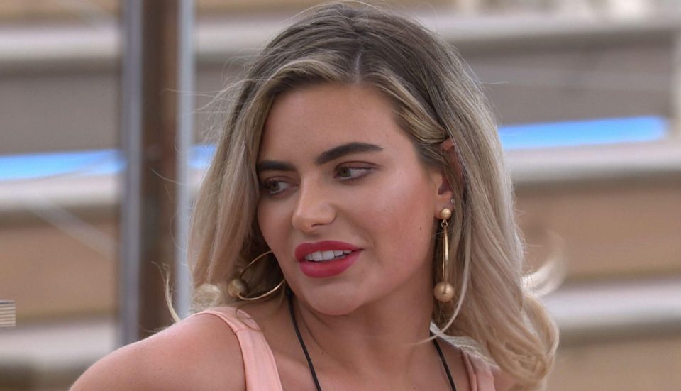  Love Island's Megan sports an impressive brow