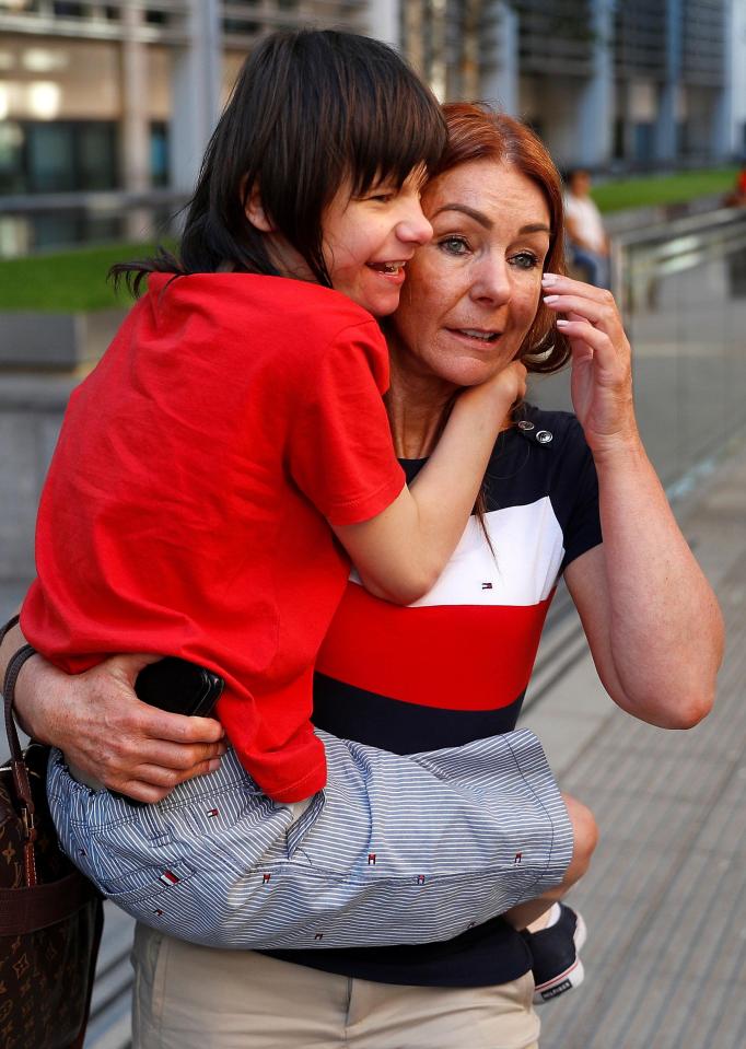 Ms Caldwell, of Castlederg in Co Tyrone, Northern Ireland, had seven bottles confiscated at Heathrow Airport customs on June 11 after she brought them in from Toronto for her son Billy