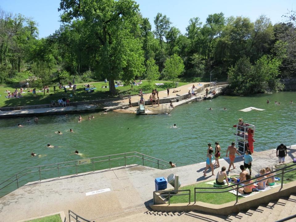  There is no shortage of ways to burn off fat, especially around Lady Bird Lake where you can run, cycle, row, kayak or swim in Barton Springs pool — three acres of natural warm water