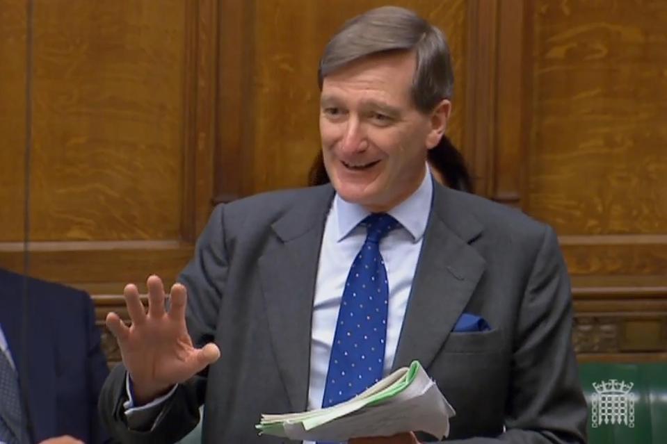  Dominic Grieve speaking in the Commons yesterday in the Brexit debate