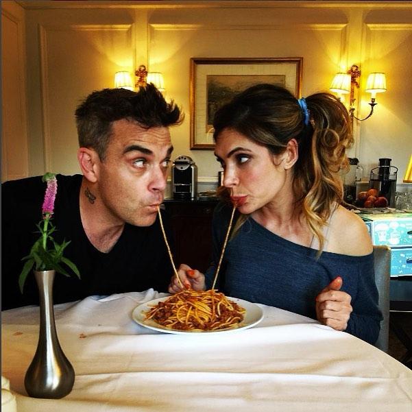  Ayda Field has helped Robbie's health by making him go tee-total, vegan and regularly exercising