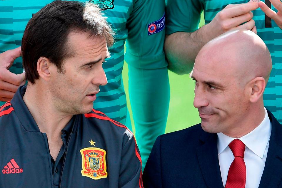  Rubiales has axed Lopetegui on the eve of the World Cup getting under way in Russia