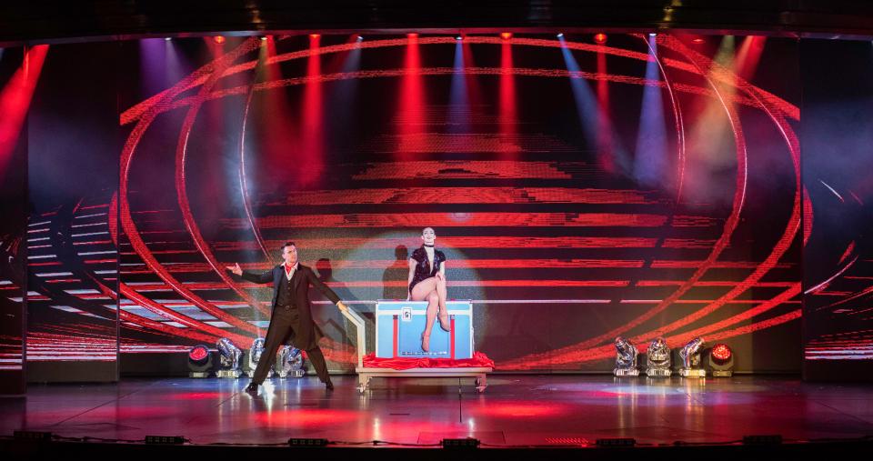  X-Factor-style presentation, stunning graphics on massive LED walls, and slick illusions performed by the ship’s resident company of singers and dancers combine to make Astonishing a brilliant a 45-minute show