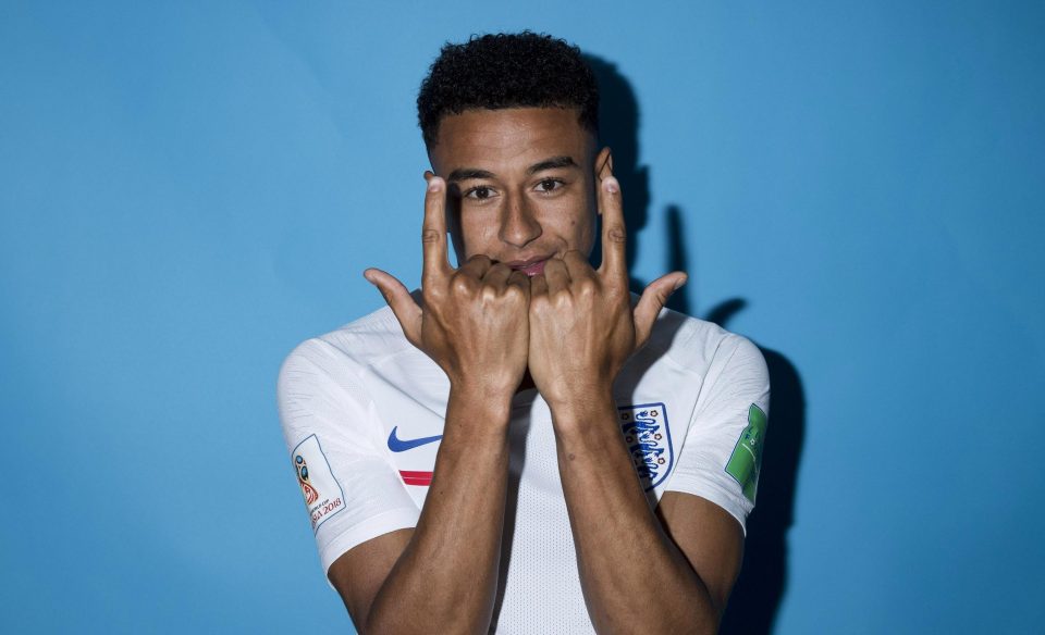  England star Jesse Lingard shows off his goal celebration as he prepares for World Cup