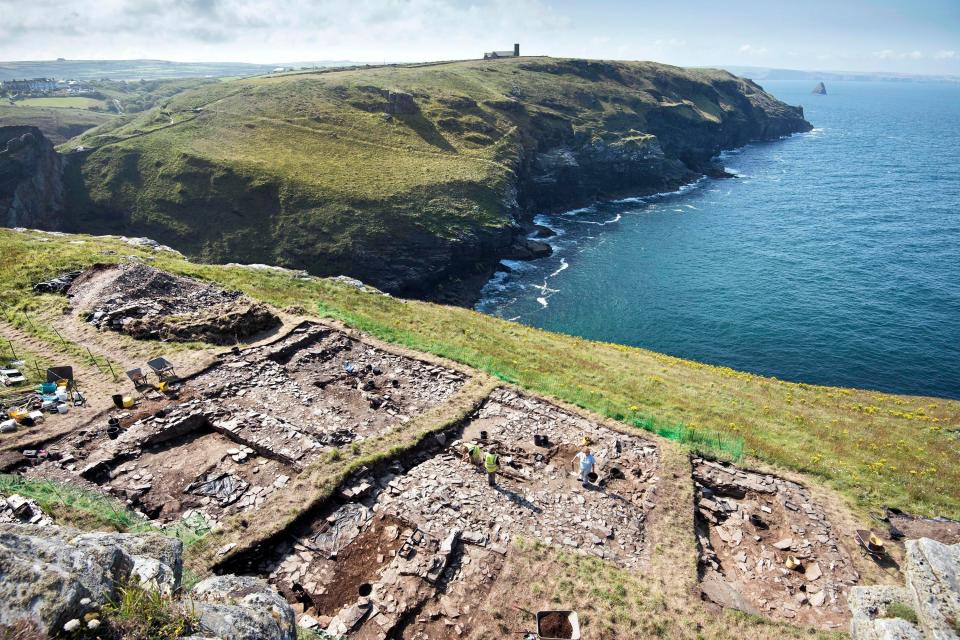  The discovery suggests Tintagel Castle in north Cornwall could have been an important royal base