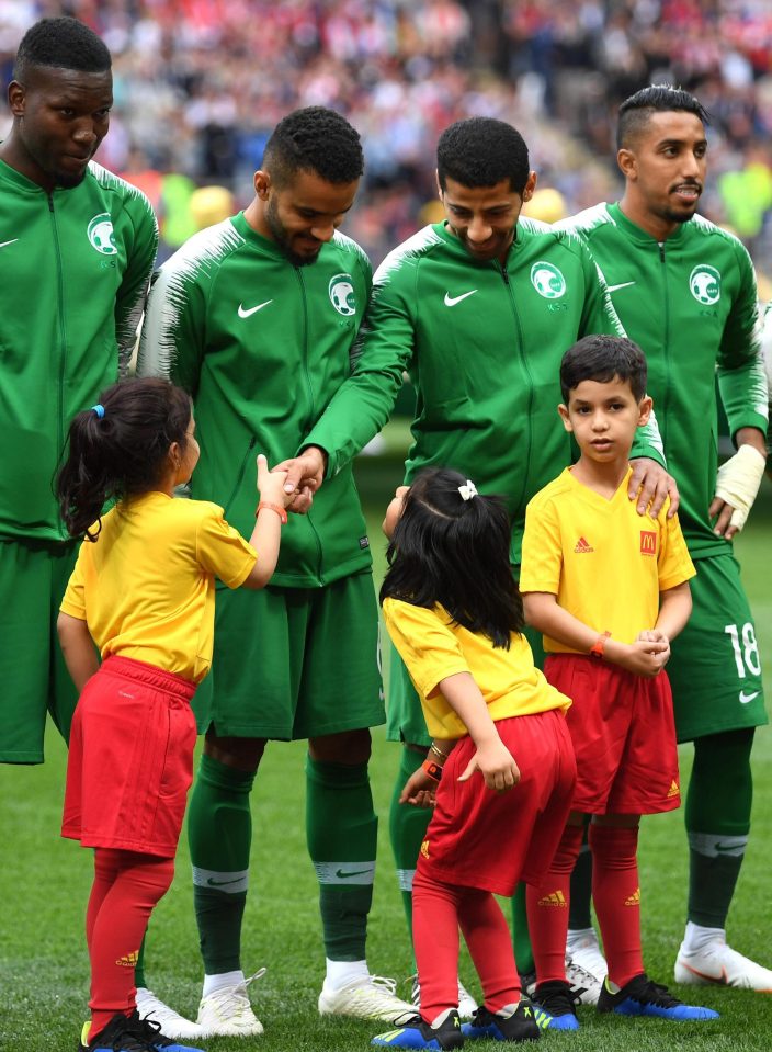 Mascots have had the chance to mingle with their heroes in Russia