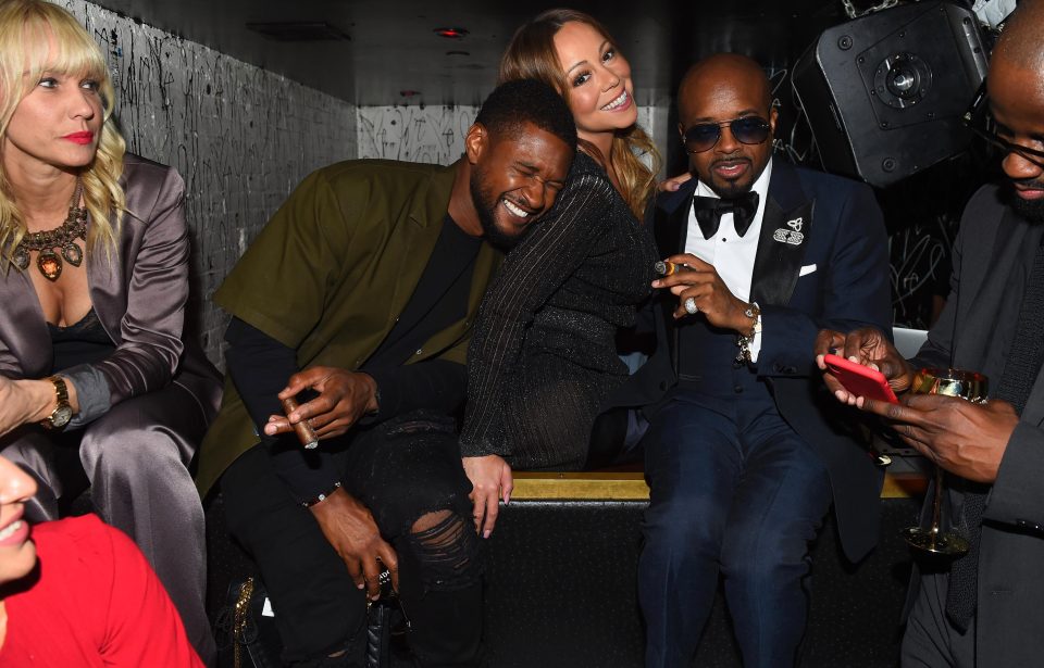  Mariah had a blast as she partied with Usher and Jermaine