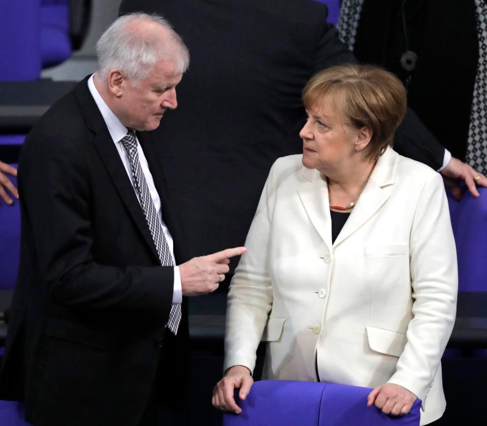  Horst Seehofter (left) could shut Germany's borders today