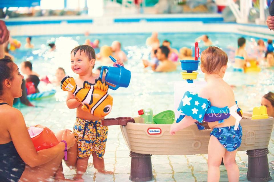  Fun and games at the Butlins swimming pool