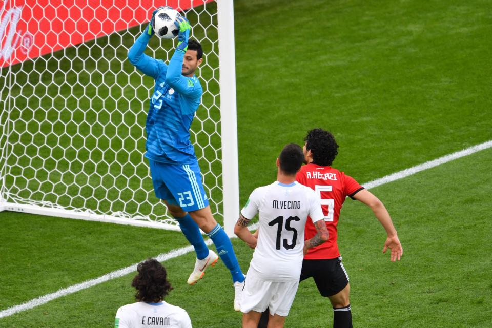  Mohamed El-Shenawy is one of a number of Muslim stars at this World Cup