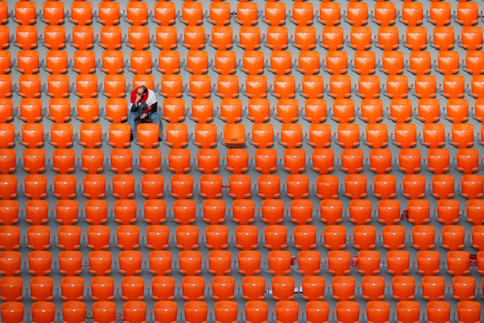  Uruguay and Egypt was watched by a thin crowd in Russia