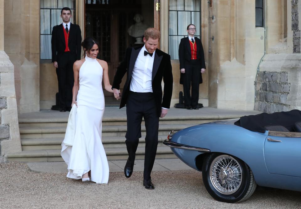  Meghan's second dress of the Royal Wedding was this Stella McCartney wonder